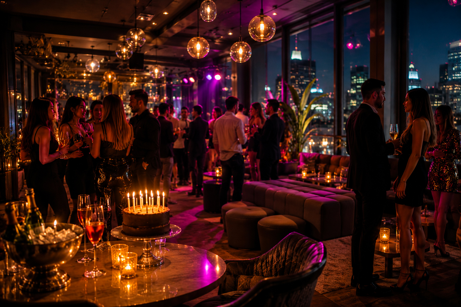 Locale per compleanno privato a Milano con amici, cocktail e atmosfera elegante